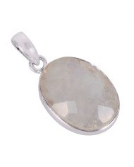 Natural Rainbow Moonstone Gemstone 925 Sterling Silver Locket Pendant| Jewels Artisan