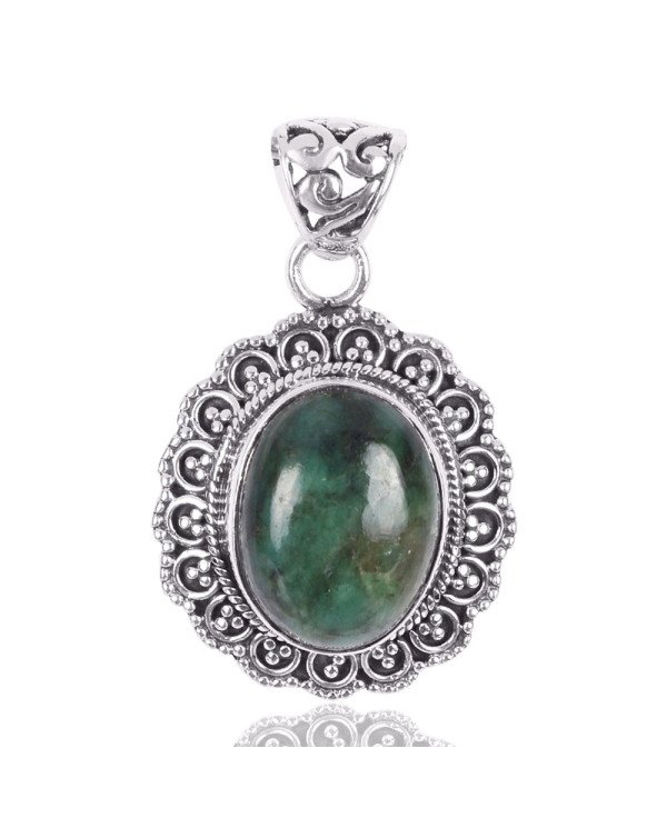 Natural Tibetan Turquoise Gemstone 925 Sterling Silver Locket Pendant| Jewels Artisan