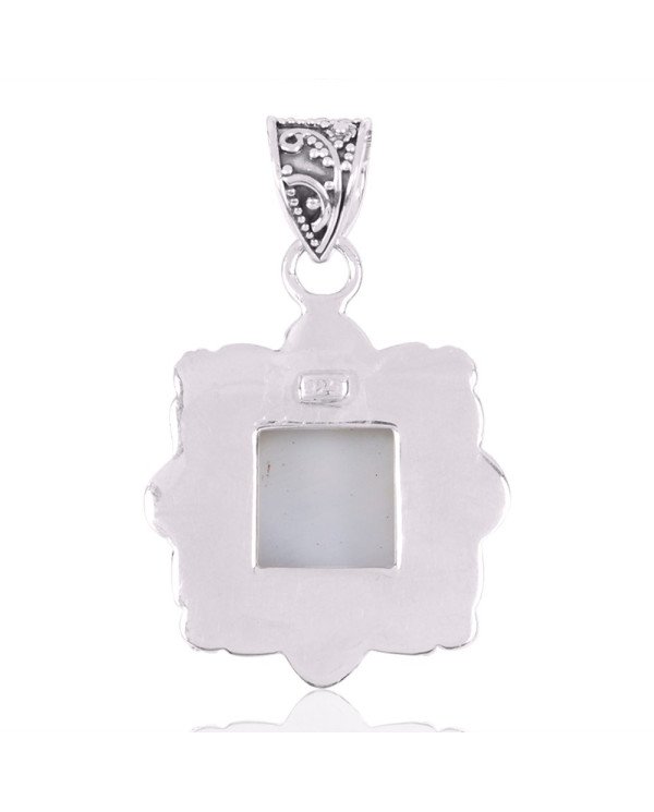 Natural Abalone Shell Gemstone 925 Sterling Silver Pendant| Jewels Artisan