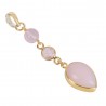 Natural Pink opal Gemstone 925 Sterling Silver Pendant| Jewels Artisan