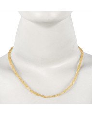 Natural Citrine Beads Gemstone Sterling Silver Necklace| Jewels Artisan