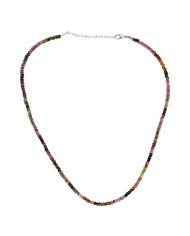 Tourmaline Beads Necklace | 925 Sterling Silver Handmade Jewelry