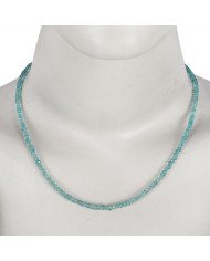 Apatite Beads Gemstone 925 Sterling Silver Necklace| Jewels Artisan