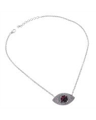 Natural Tourmaline Gemstone 925 Sterling Silver Drop Necklace| Jewels Artisan