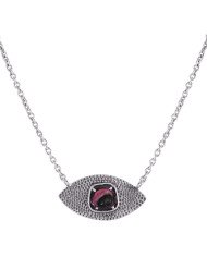 Natural Tourmaline Gemstone 925 Sterling Silver Drop Necklace| Jewels Artisan
