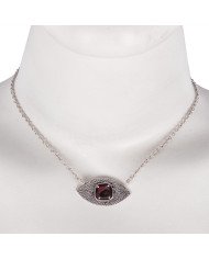 Natural Tourmaline Gemstone 925 Sterling Silver Drop Necklace| Jewels Artisan