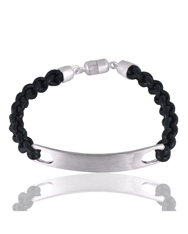 Leather 925 Solid Silver Cord Bracelet| Jewels Artisan