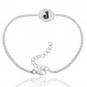 Alphabet "J" Charm 925 Sterling Silver Bracelet| Jewels Artisan