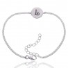 Alphabet "L" Charm 925 Sterling Silver Bracelet| Jewels Artisan
