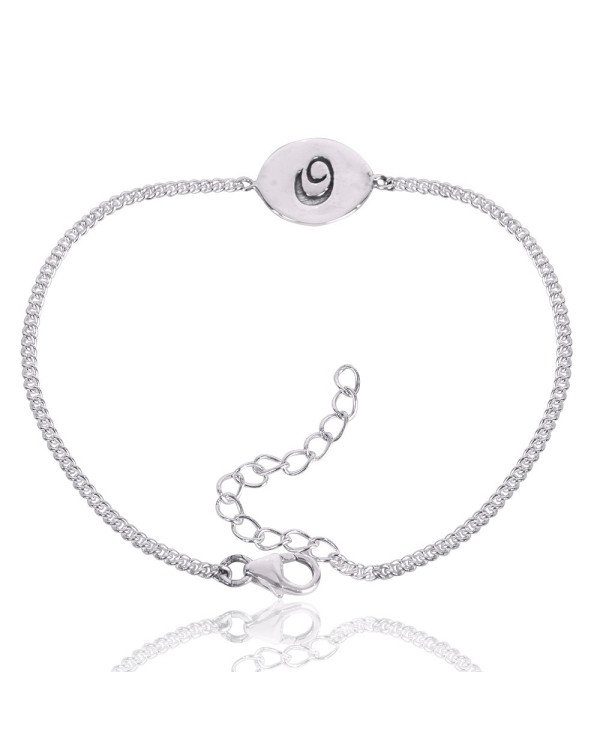 Alphabet "Q" Charm 925 Sterling Silver Bracelet| Jewels Artisan