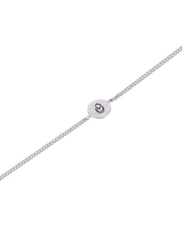 Alphabet "Q" Charm 925 Sterling Silver Bracelet| Jewels Artisan