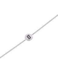 Alphabet "S" Charm 925 Sterling Silver Bracelet| Jewels Artisan