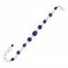 Lapis Gemstone 925 Sterling Silver Bracelet | Jewels Artisan