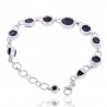 Lapis Gemstone 925 Sterling Silver Bracelet | Jewels Artisan