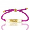 Amethyst Gemstone Brass Cord Bracelet| Jewels Artisan