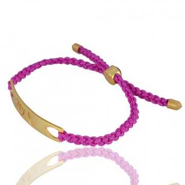 Amethyst Gemstone Brass Cord Bracelet| Jewels Artisan