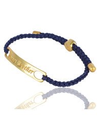 Kyanite Gemstone Gold Plated Brass Bracelet| Jewels Artisan