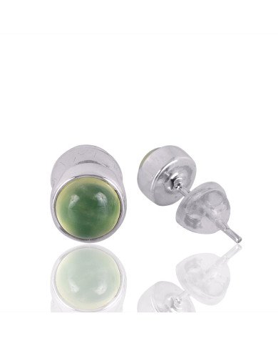 Natural Prehnite Gemstone 925 Sterling Silver Earring| Jewels Artisan
