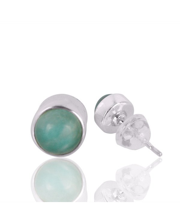 Natural Amazonite Gemstone 925 Sterling Silver Earring| Jewels Artisan