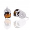 Natural Tiger Eye Gemstone 925 Sterling Silver Earring| Jewels Artisan