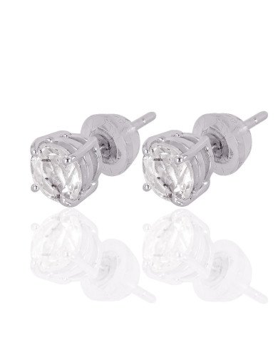 Natural Crystal Gemstone 925 Sterling Silver Earring| Jewels Artisan