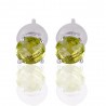 Natural Peridot Gemstone 925 Sterling Silver Earring| Jewels Artisan