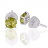 Natural Peridot Gemstone 925 Sterling Silver Earring| Jewels Artisan