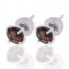 Natural Smoky Quartz Gemstone 925 Sterling Silver Earring| Jewels Artisan