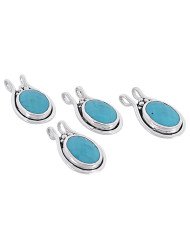 Natural Arizona Turquoise Gemstone 925 Sterling Silver Pendant| Jewels Artisan