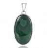 Natural Malachite Gemstone 925 Sterling Silver Pendant| Jewels Artisan