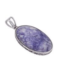 Natural Tiffany Jasper Gemstone 925 Sterling Silver Pendant| Jewels Artisan