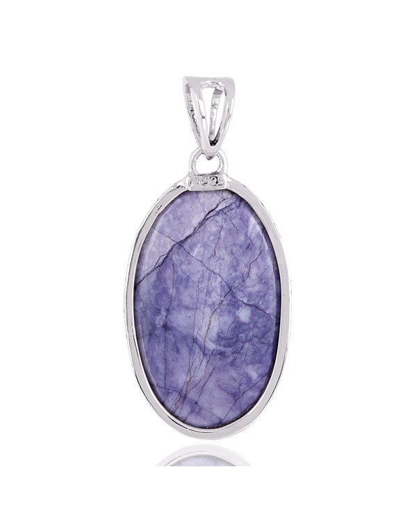 Natural Tiffany Jasper Gemstone 925 Sterling Silver Pendant| Jewels Artisan