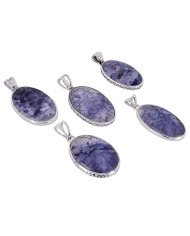 Natural Tiffany Jasper Gemstone 925 Sterling Silver Pendant| Jewels Artisan