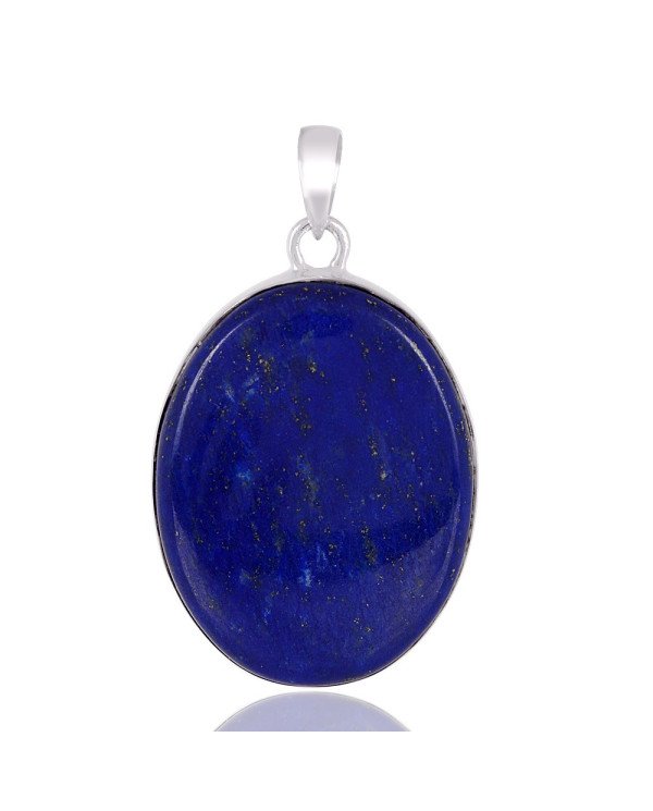 Natural Lapis Gemstone 925 Sterling Silver Pendant| Jewels Artisan