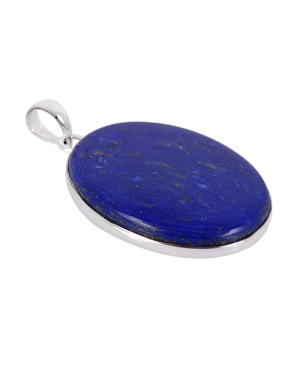 Natural Lapis Gemstone 925 Sterling Silver Pendant| Jewels Artisan