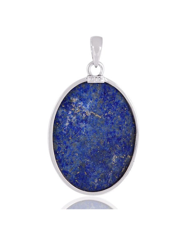 Natural Lapis Gemstone 925 Sterling Silver Pendant| Jewels Artisan