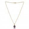 Natural Amethyst Gemstone 925 Sterling Silver Pendant| Jewels Artisan
