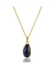 Natural Multi Sapphire Gemstone 925 Sterling Silver Pendant| Jewels Artisan