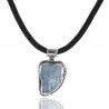Natural Aquamarine Gemstone 925 Sterling Silver Pendant| Jewels Artisan