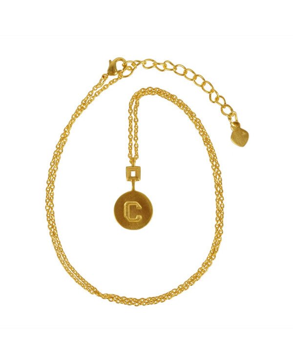 Brass Pendant Alphabet Letter C | Jewels Artisan, Jaipur.
