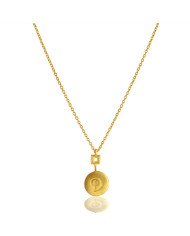 Alphabet "D" Brass Necklace Pendant| Jewels Artisan