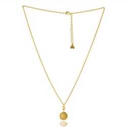 Alphabet "E" Brass Necklace Pendant| Jewels Artisan