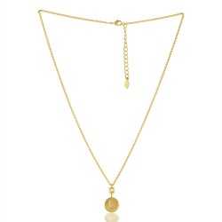 Alphabet "L" Brass Necklace Pendant| Jewels Artisan