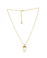 Crystal Gemstone Brass Pendant| Jewels Artisan