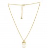 Crystal Gemstone Gold Plated Brass Pendant| Jewels Artisan