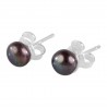 Natural Colour Pearl Gemstone 925 Sterling Silver Stud Earring| Jewels Artisan