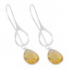 Natural Citrine Color Stone 925 Sterling Silver Earring| Jewels Artisan