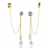 Sky Blue Quartz Silver Earring| Jewels Artisan