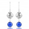 Blue Stone 925 Sterling Silver Earring| Jewels Artisan