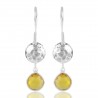 Yellow Stone 925 Sterling Silver Earring| Jewels Artisan